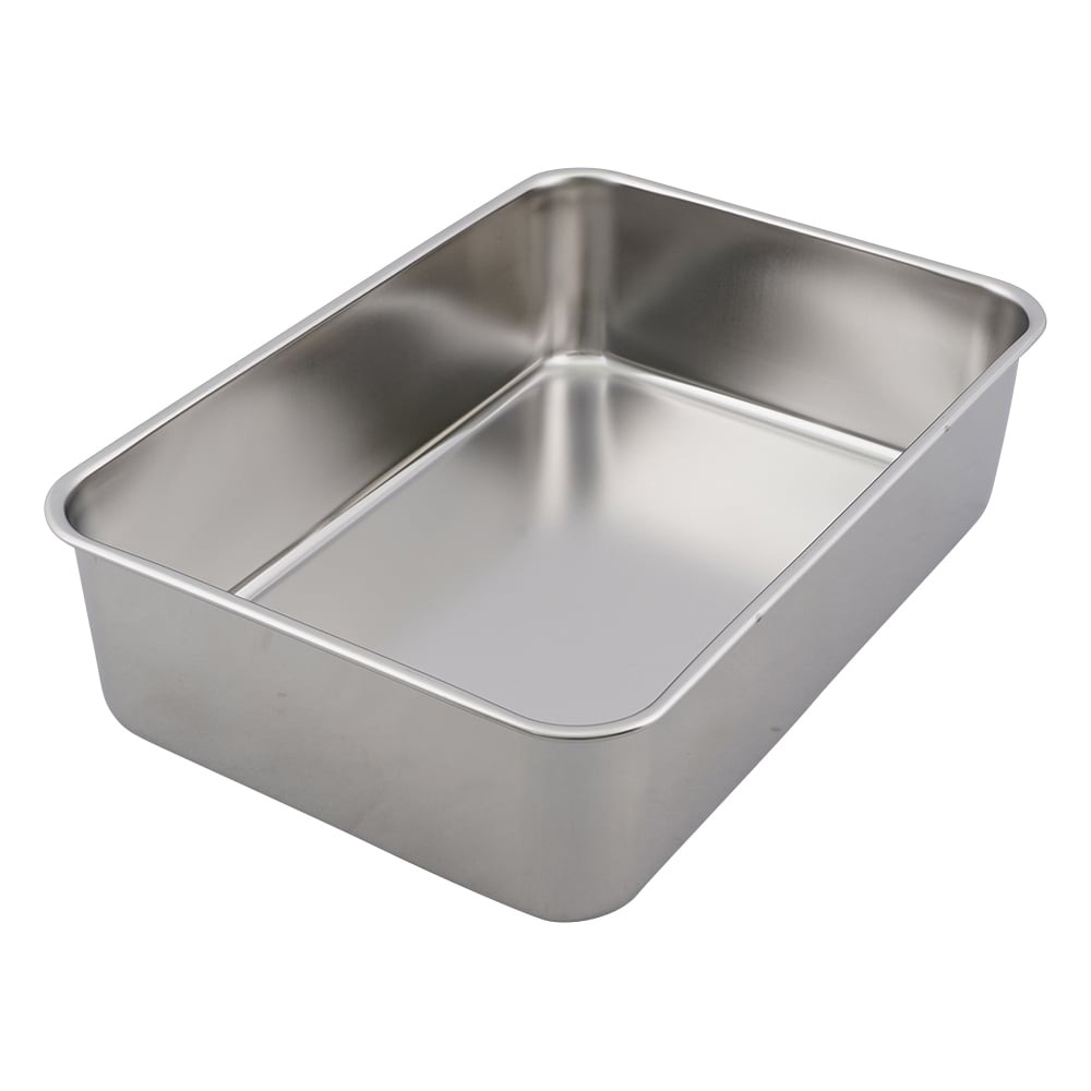 ステンレス深型組バット 未滅菌 フッ素コートあり 7号 328×228×88mm画像