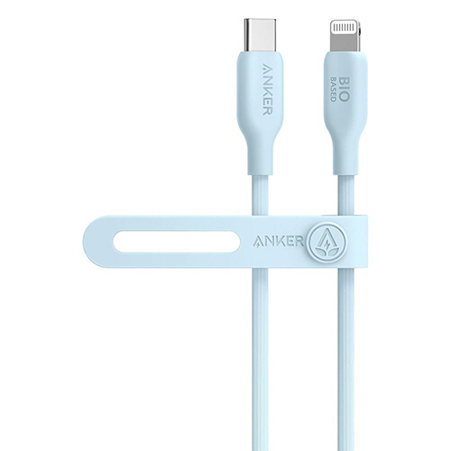 ANKER　541　エコフレンドリー　USB-C&ライトニングケーブル　0.9m　ブルー　1本画像
