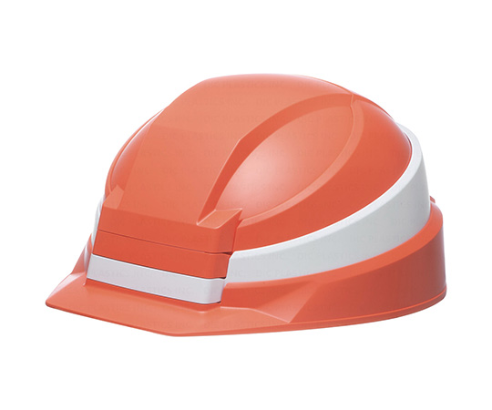 折りたたみ式ヘルメット　IZANO2　オレンジ/ホワイトライン画像