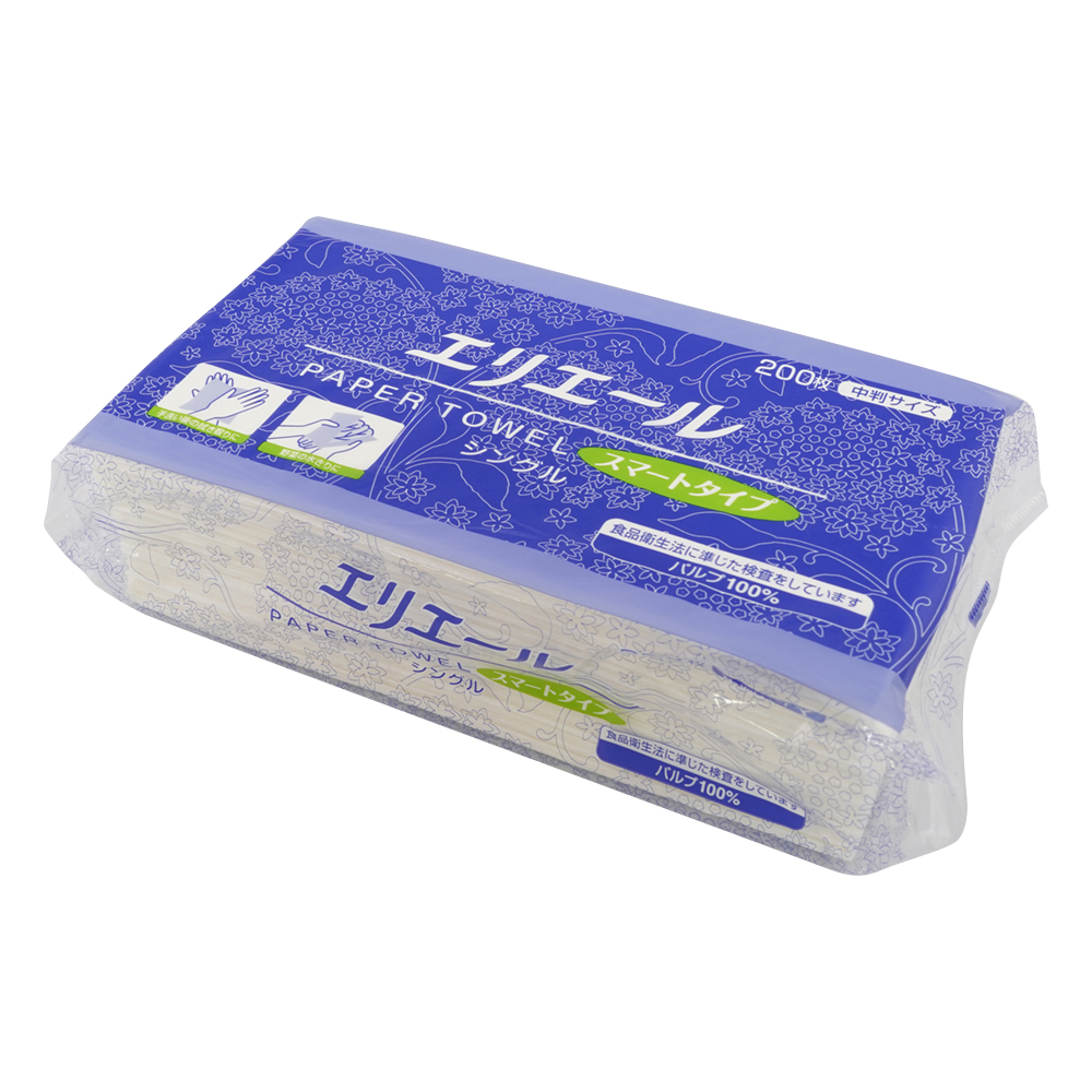 エリエール(R)ペーパータオル スマートタイプ 230×210mm 200枚画像