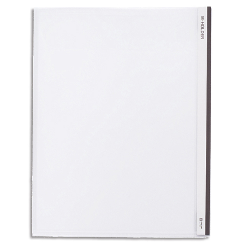 Mﾎﾙﾀﾞｰ A4ﾀﾃ 乳白 ﾌﾀ付 1枚画像