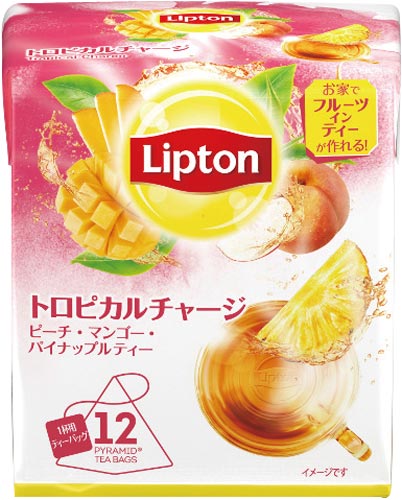 リプトン　フレーバーティートロピカルチャージ１２Ｐ画像