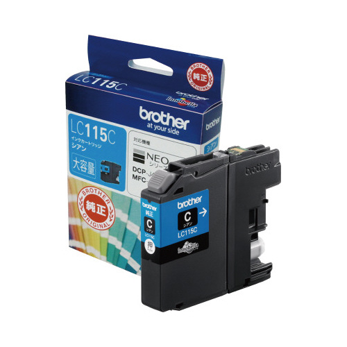 純正インクＬＣ１１５Ｃシアン画像