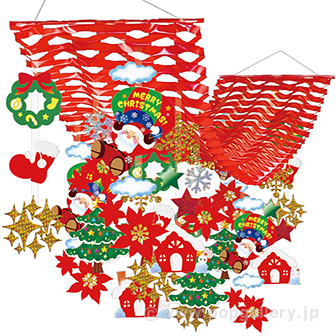 ふわふわサンタプリーツハンガー画像