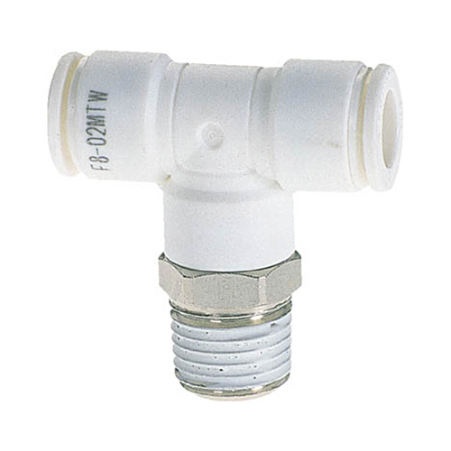 ﾀｯﾁｺﾈｸﾀｰﾌｧｲﾌﾞ ﾒｲﾙﾌﾞﾗﾝﾁﾃｨ W(白)16mm･R1/2 1個画像