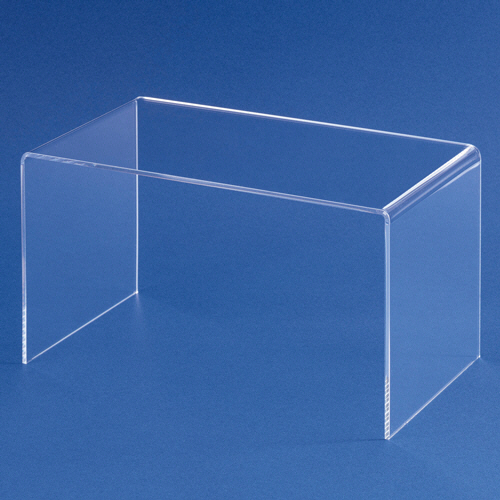 ｱｸﾘﾙｺの字型ﾃﾞｨｽﾌﾟﾚｲ 透明 W250×D140×H140mm 1組(2個)画像