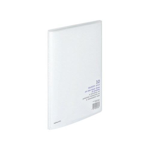 クリヤーブックキャリーオールＡ４縦１０ポケット透明画像