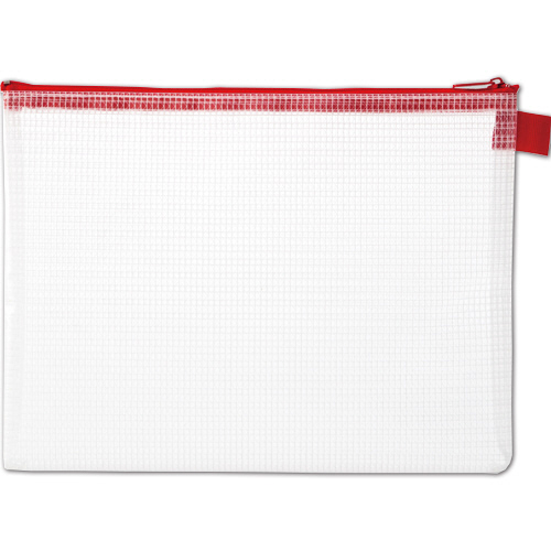 ﾒｯｼｭｹｰｽ A5 ﾀﾃ190×ﾖｺ250mm 赤 1枚画像