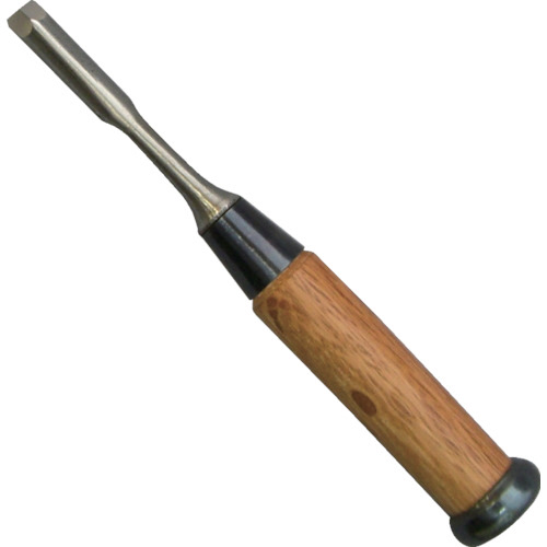 木彫細工のみ 赤樫柄 三角 9mm 1本画像