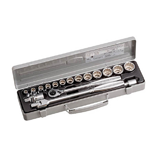 ｿｹｯﾄﾚﾝﾁｾｯﾄ 差込角12.7mm 1ｾｯﾄ(18点)画像