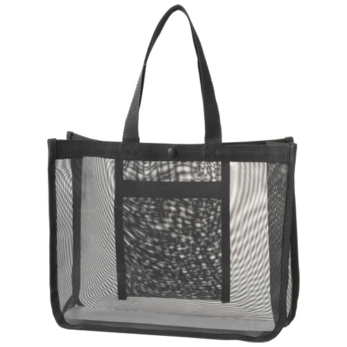 ﾒｯｼｭﾊﾞｯｸﾞ A4ﾜｲﾄﾞ 黒 1ﾊﾟｯｸ(10枚)画像