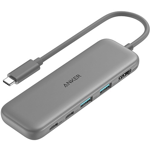 ANKER　332　USB-Cハブ(5-in-1　PD100W対応)　グレー　1個