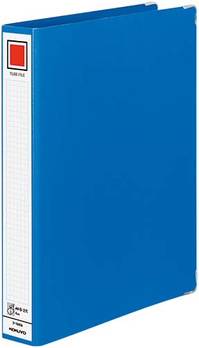 チューブファイルＭタイプ青Ａ４縦背幅５４ｍｍ４冊画像