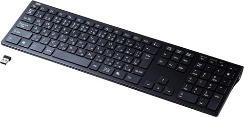 ワイヤレススリムキーボード画像