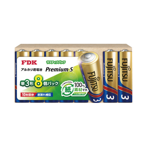 プレミアムＳ　単３　サスティナパック　８本×５画像