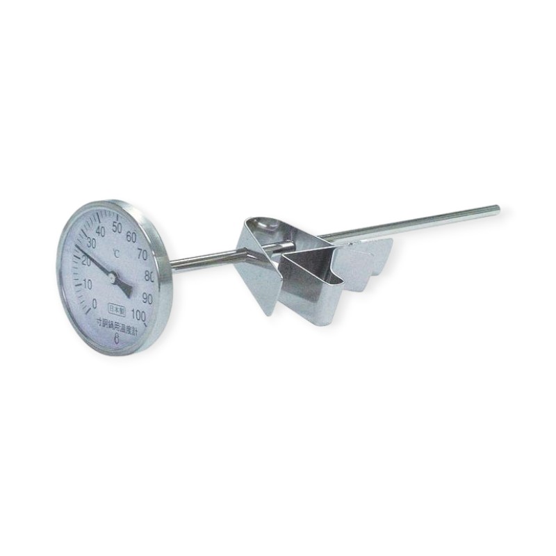 調理小物 スライドホルダー付寸胴鍋用温度計 PY-250画像