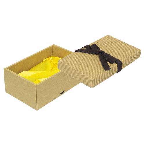 ギフト箱 ナチュラルBOX15号ヒモ付・布付 ヤマニパッケージ [ケース販売]画像