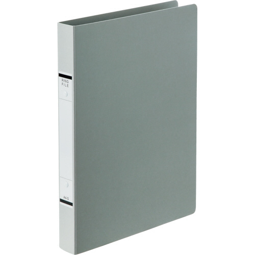 Oﾘﾝｸﾞﾌｧｲﾙ A4ﾀﾃ 2穴 220枚 ﾘﾝｸﾞ内径27mm背幅36mmｿﾌﾄｸﾞﾚｰ 1ｾｯﾄ(10冊)画像