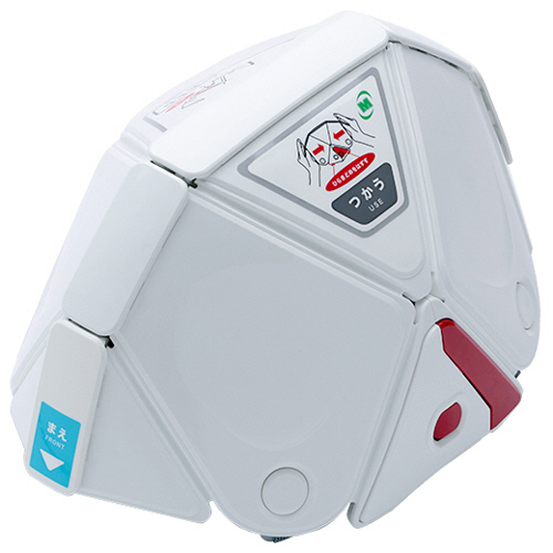 子ども用 折りたたみ防災ﾍﾙﾒｯﾄ TSC-10K ﾌﾗｯﾄﾒｯﾄｷｯｽﾞ ﾎﾜｲﾄ 1個画像