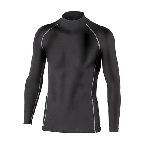 おたふく BTﾊﾟﾜｰｽﾄﾚｯﾁﾊｲﾈｯｸｼｬﾂ ﾌﾞﾗｯｸ L 1枚画像