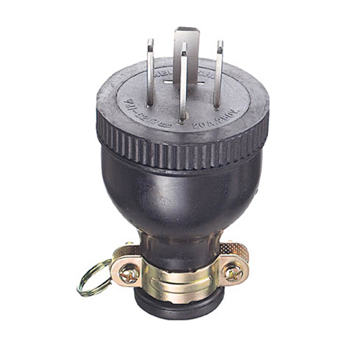 ｺﾞﾑﾌﾟﾗｸﾞ 接地3P20A250V 1個画像