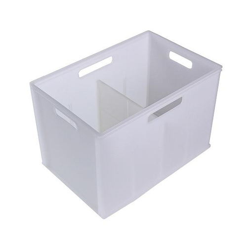 収納 収納ボックス キューBOX ワイド深型 収納ケース クリアホワイト画像