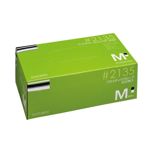 プラスチックグローブ　粉無　Ｍ　２００枚×１０画像