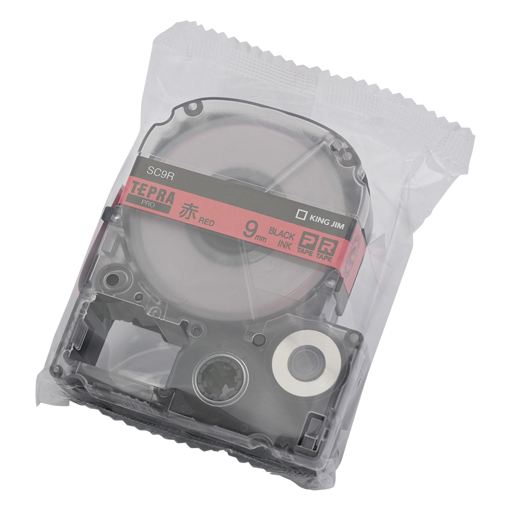 テプラ専用 テープカートリッジ レッド画像