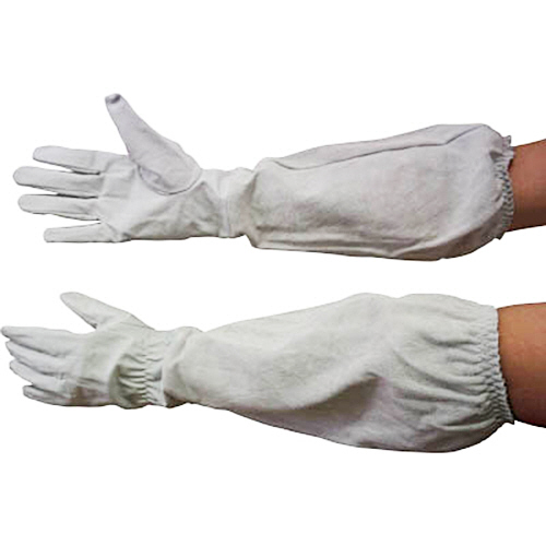 ﾎｰｹﾝ 肘まで長ｰい革手袋 L 1双画像