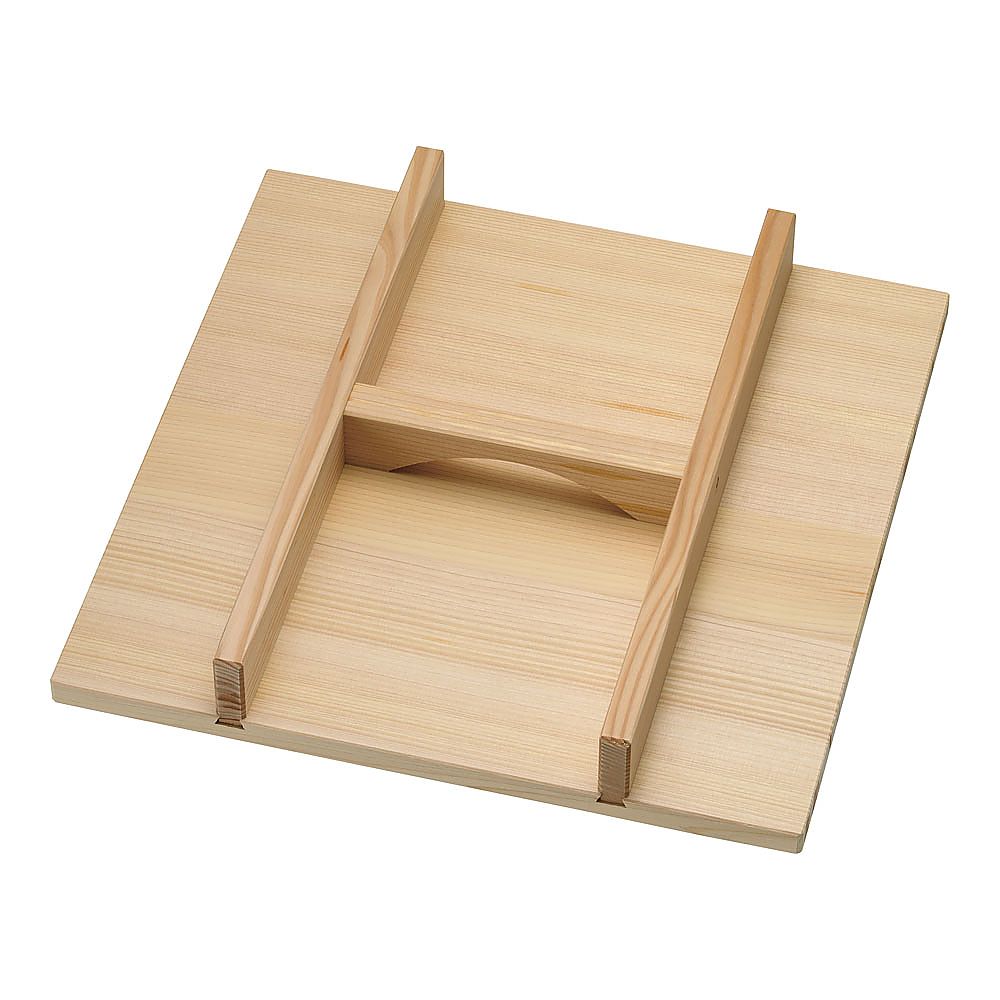 木製 角セイロ用 手付蓋(サワラ材) 30cm用画像