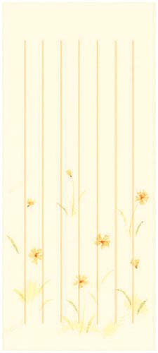 小型便箋彩流別寸縦罫６行５０枚画像