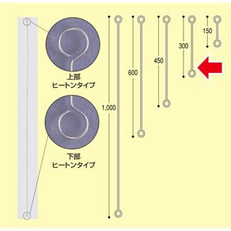 ヒートンロット棒（300mm）画像