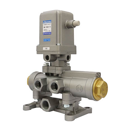 ﾊﾟｲﾛｯﾄ式4方向電磁弁(ｼﾝｸﾞﾙｿﾚﾉｲﾄﾞﾀｲﾌﾟ) Rc1/2 1台画像