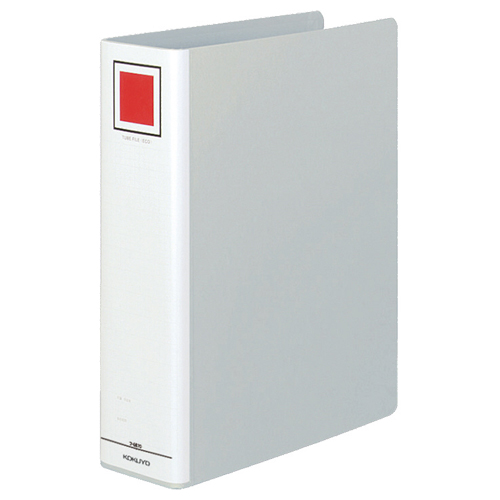 ﾁｭｰﾌﾞﾌｧｲﾙ(ｴｺ)片開き A4ﾀﾃ 700枚収容70mmとじ 背幅85mm ｼﾙﾊﾞｰ 1ｾｯﾄ(10冊)画像
