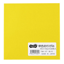 単色おりがみ きいろ 1ﾊﾟｯｸ(100枚)画像