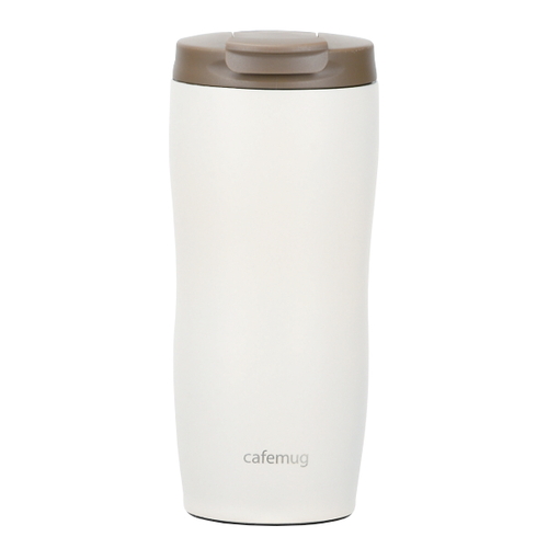 タンブラー 360ml カフェマグ フタ付き ステンレス 真空二重構造 スモーキーアイボリー画像