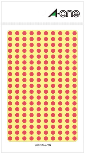 カラーラベル　丸型　５ｍｍ径　桃画像