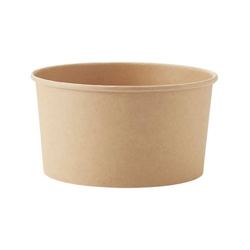 スープカップ 未晒フードカップ 浅1000ml HEIKO(シモジマ)画像