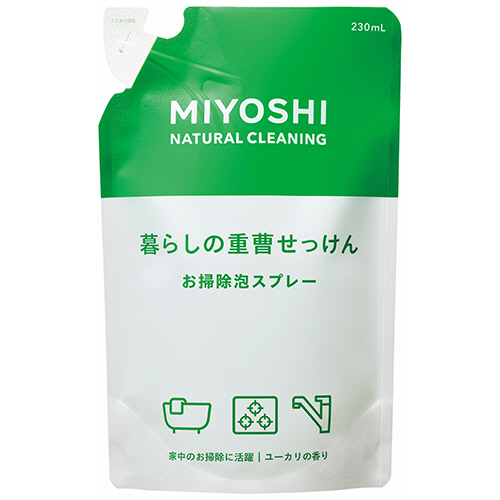 暮らしの重曹せっけん お掃除泡ｽﾌﾟﾚｰ つめかえ用 230mL 1個画像