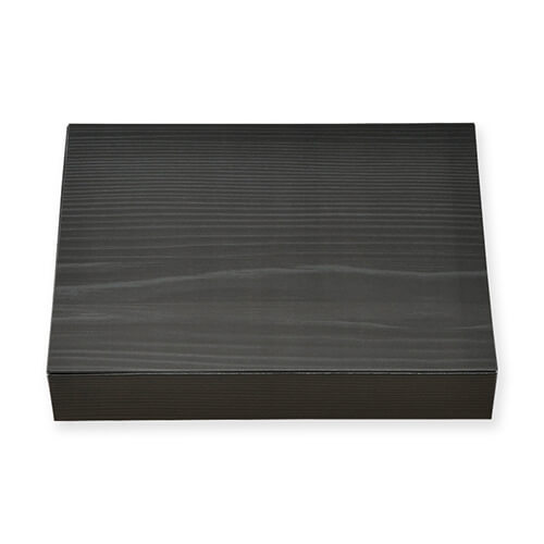 エフピコチューパ 仕出し弁当容器 紙ボックス一体型 70-55 黒木目 50枚画像