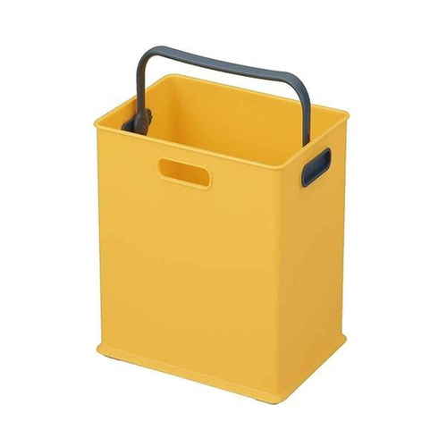 収納ボックス 持ち手付き 収納ケース squ+ インボックス SD プラスチック イエロー画像