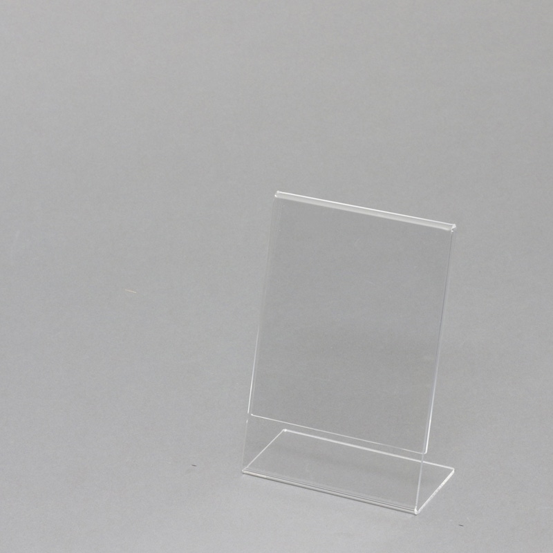 アクリルサインホルダー　Ｌ字片面　写真Ｌ　縦画像