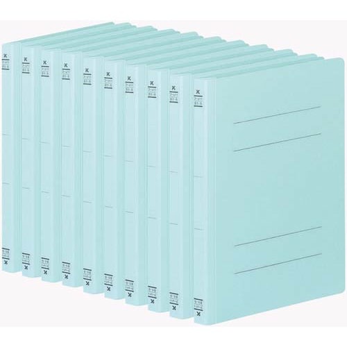 フラットファイルＶ樹脂とじ具　Ｂ５縦　青　１０冊画像
