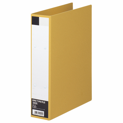 ﾊﾟｲﾌﾟ式保存ﾌｧｲﾙ 片開き A4ﾀﾃ 500枚収容 50mmとじ 背幅67mm ｸﾗﾌﾄ 1冊画像