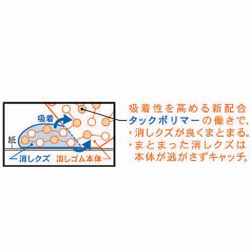 消しゴム　MONOダストキャッチ　1セット(20個) 20個の消しゴムが整然と並んだパッケージの前面