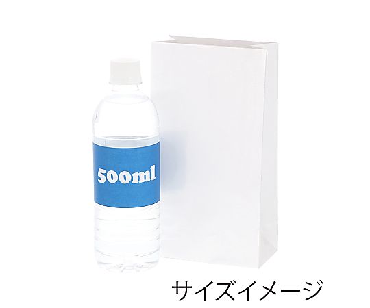 ギフトファンシーバッグ 1-220 白 20枚入 真ん中に折り目がついた、白いバッグが重なる様子