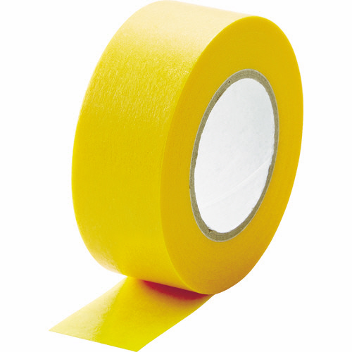 建築塗装用ﾏｽｷﾝｸﾞﾃｰﾌﾟ 幅20mm×長さ18m ｲｴﾛｰ 1ﾊﾟｯｸ(6巻)画像