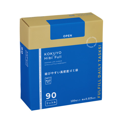 結びやすい高密度ゴミ袋（９０Ｌ・箱パッケージ）画像