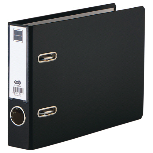 ﾚﾊﾞｰ式ｱｰﾁﾌｧｲﾙ A5ﾖｺ 2穴 280枚収容 28mmとじ 背幅50mm 黒 1冊画像