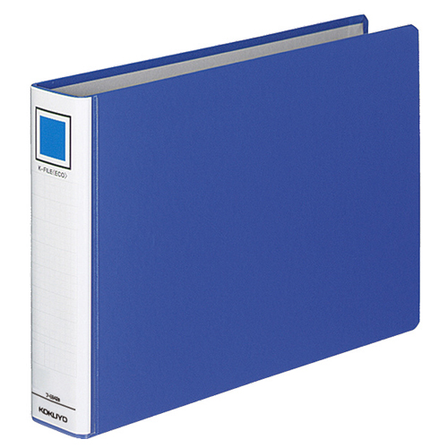 Kﾌｧｲﾙ 片開き A4ﾖｺ 400枚収容 40mmとじ 背幅55mm 青 1冊画像